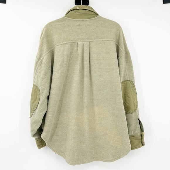 Free People FP Womens Fall Ruby‎ Oversized Distressed Shirt Jacket Shacket XS - Picture 9 of 9